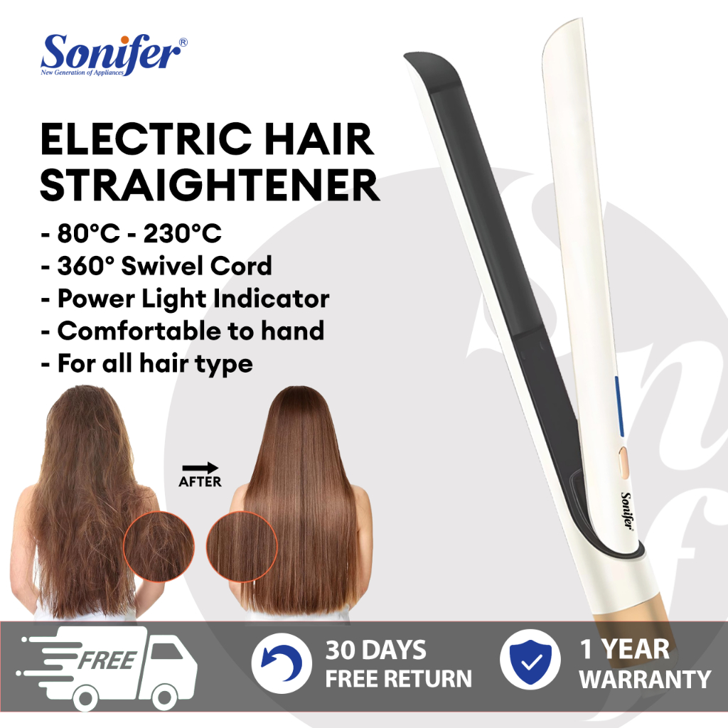 Sonifer Anti Static Flat Iron w Floating Ceramic Plates Digital Controls Hair Straightener hair iron Shopee Philippines