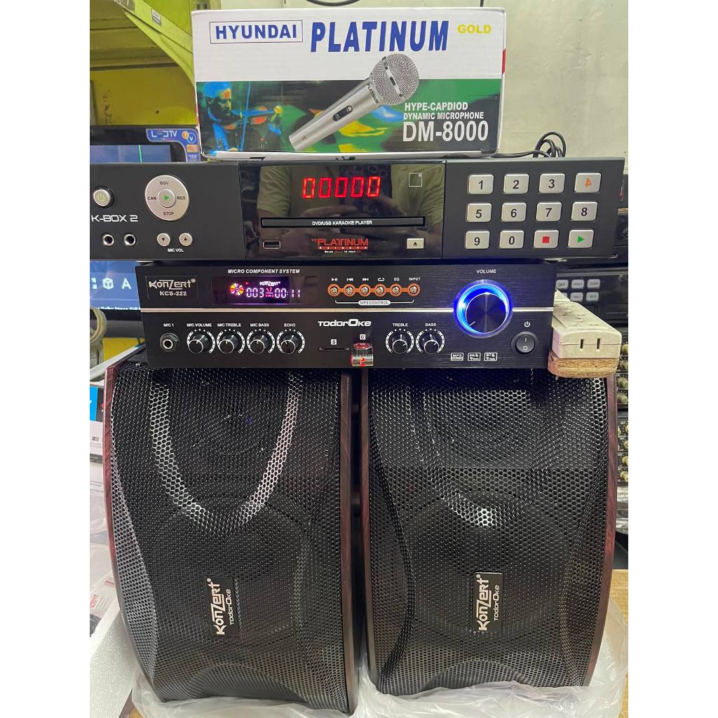 Karaoke Bundle Platinum KBOX2 latest/Konzert KCS-222 speaker amplifier ...