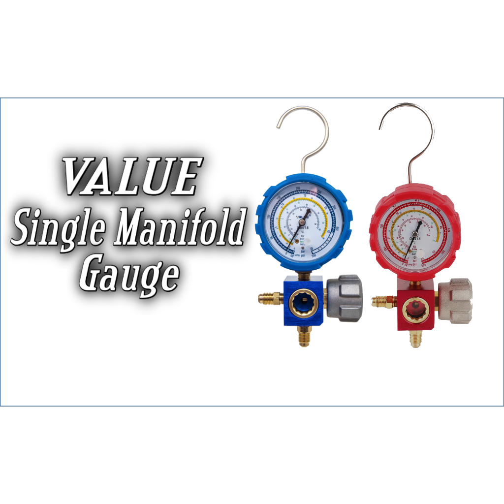 VALUE BRAND - Single Manifold Gauge with Sight Glass | Shopee Philippines