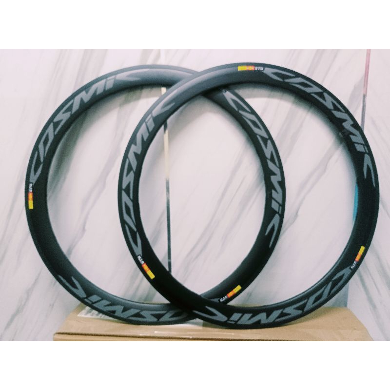 700C 40mm Cosmic Rim Road Bike Wheels Double layer Alloy Rim Brake 20 ...