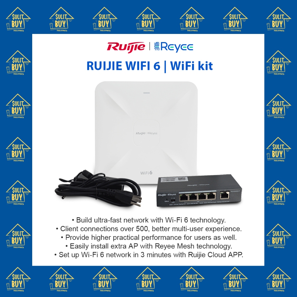 Ruijie | Reyee Internet Wifi Kit / Wifi 6 / Wireless Router / Internet ...