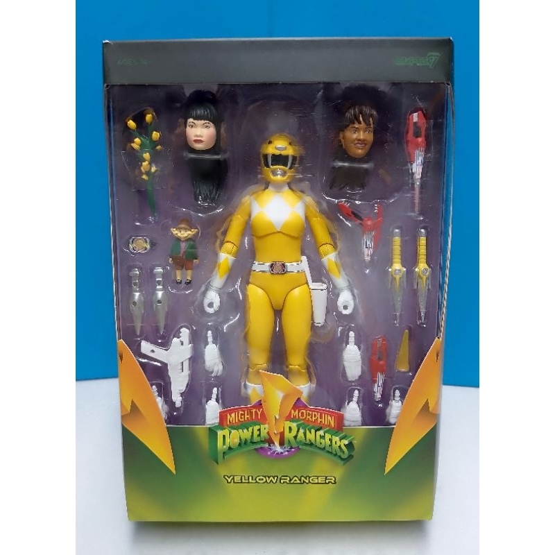 Power Rangers Mighty Morphin Ultimates! Yellow Rangers 7-Inch Action ...