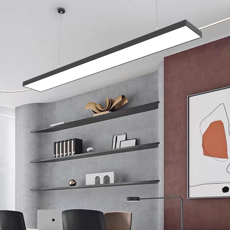 LED Office Light Modern Studio Ceiling Lamp Office Strip Lamp soft