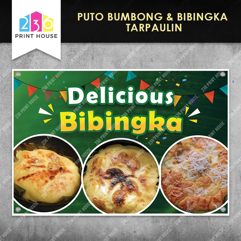SPECIAL PUTO BUMBONG & BIBINGKA Tarpaulin Banner • FREE Eyelets ...