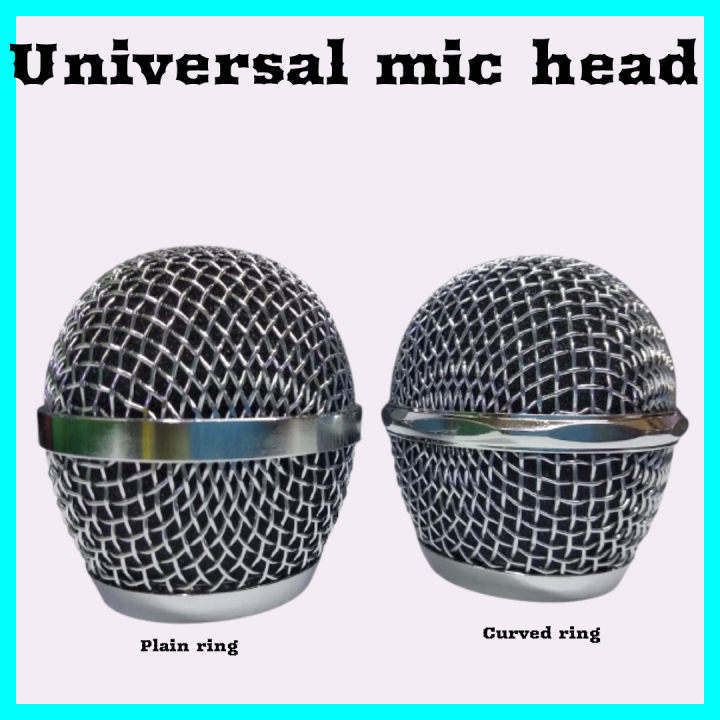 Universal Microphone Head Replacement (MIC HEAD) SILVER | Shopee ...