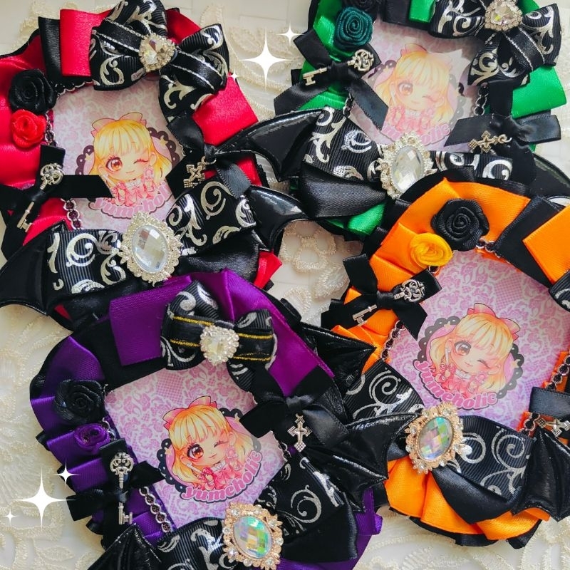 Bat Wings / Black Angel Ribbon Deco Toploader for Photocards | Shopee ...