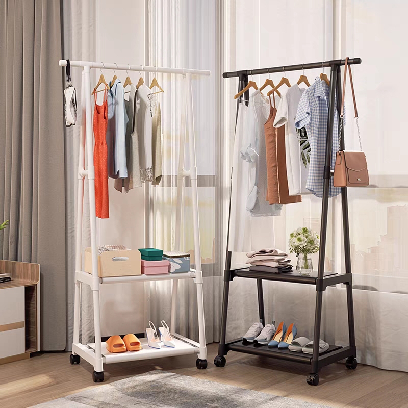 Triangle Coat Rack, Multi-function Floor Clothes Hanger for Bedroom ...