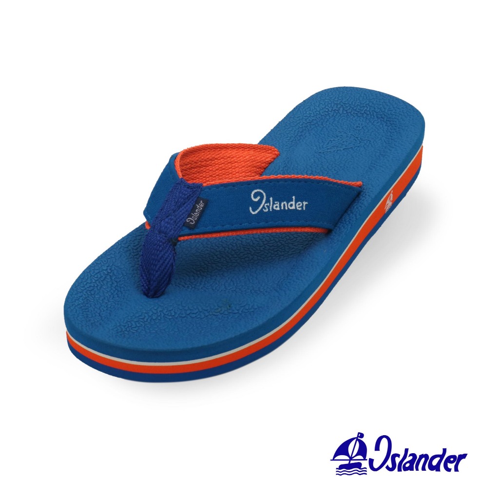 Islander 2321 L (Blue / Orange) - Unisex Slippers for Men & Women ...