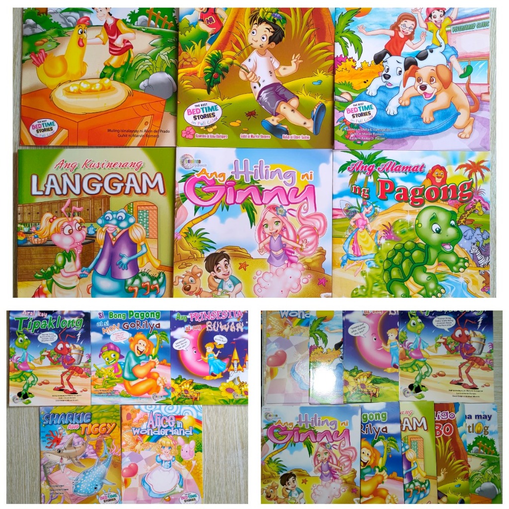 ASSORTED STORY BOOKS COLORED BIG 16 pages bedtime stories English