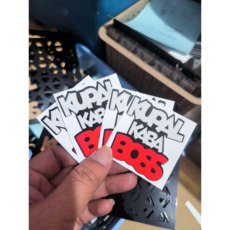3pcs Kup_4l Kaba Boss Motorcycle Sticker for only 10 pesos | Shopee ...