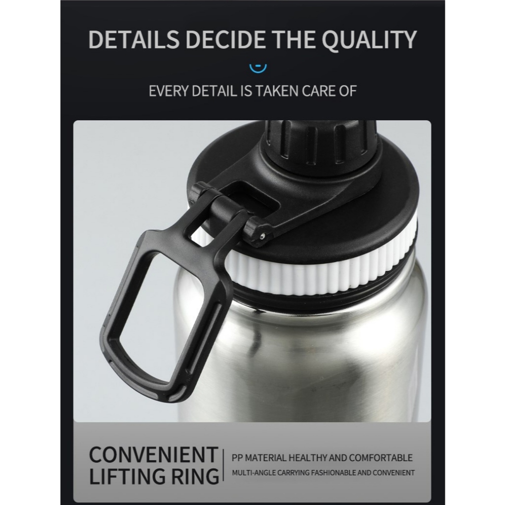 600/800/1000ML 32OZ Thermos Double Wall Vacuum Insulation Stainless