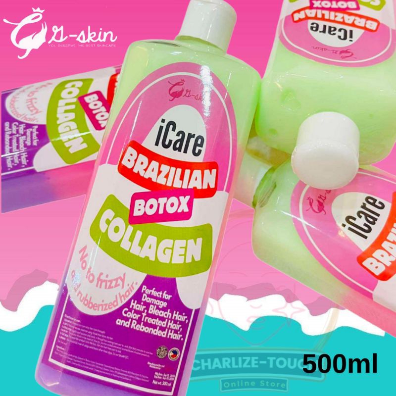 Gskin iCare Brazilian Botox Collagen 500ml Hair Treatment for damaged ...