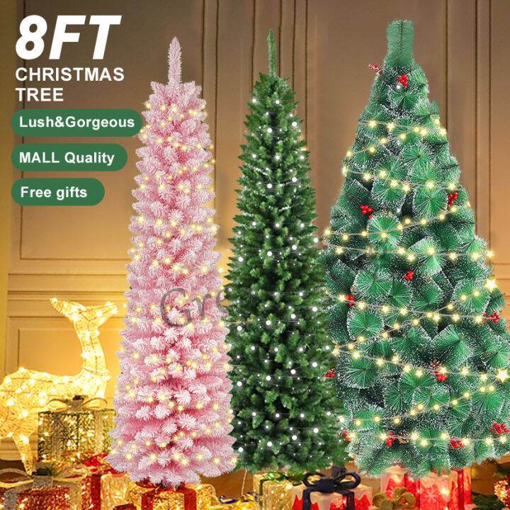 Christmas tree 7ft Makapal xmas tree with decoration set Slim Foldable