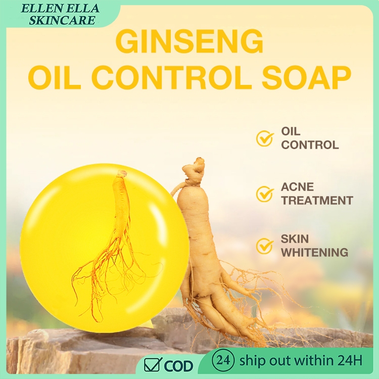 Ginseng Herbal facial Oil Control soap foaming facial cleanser anti