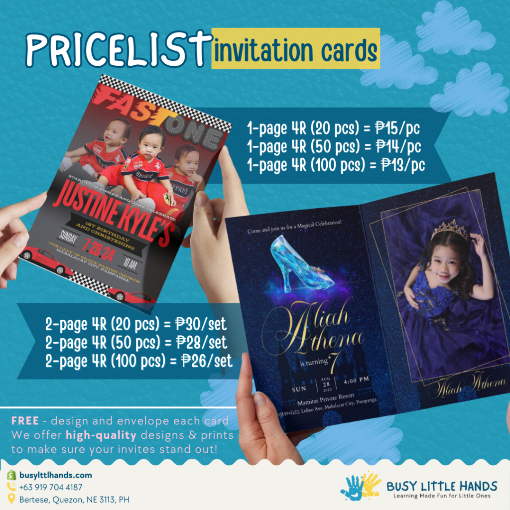 Personalized Kids Birthday Invitation Cards | High-Quality Prints ...