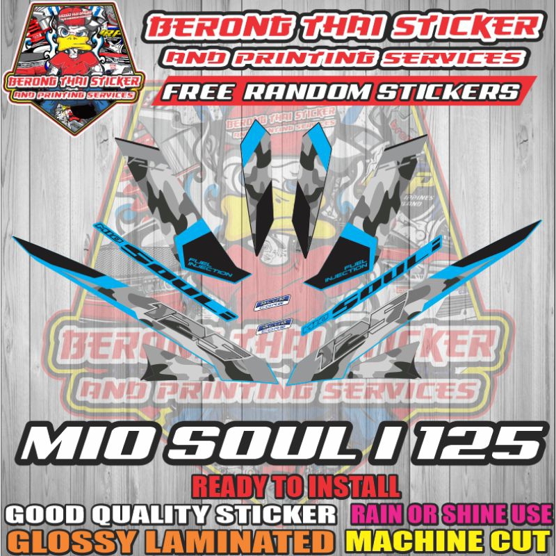 Mio Soul i 125 Camo Sticker Decals | Shopee Philippines