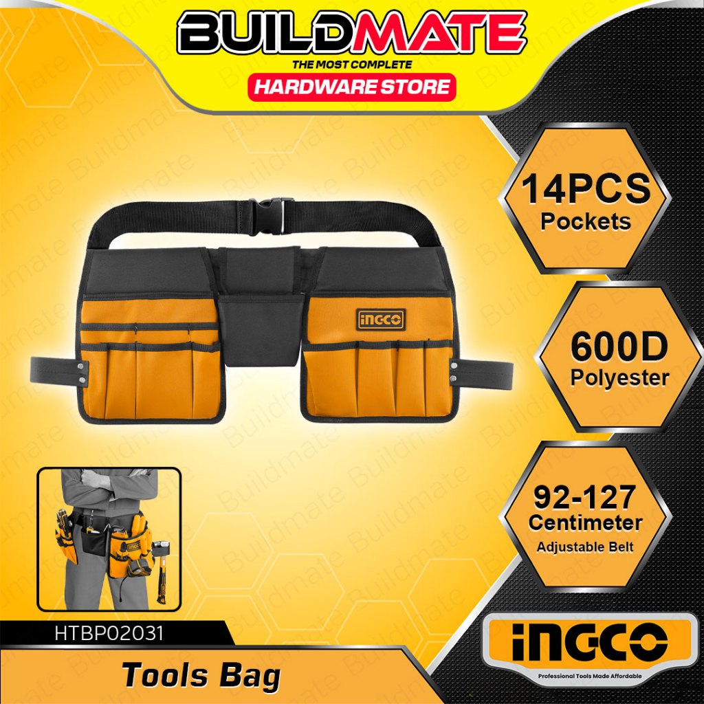 BUILDMATE Ingco Tools Bag with Adjustable Belt Utility Tools