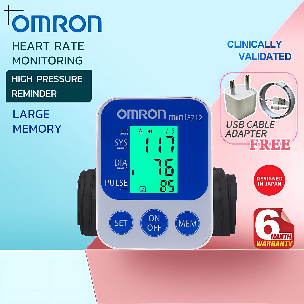 Digital Blood Pressure Monitor Automatic Rechargeable Medical ...