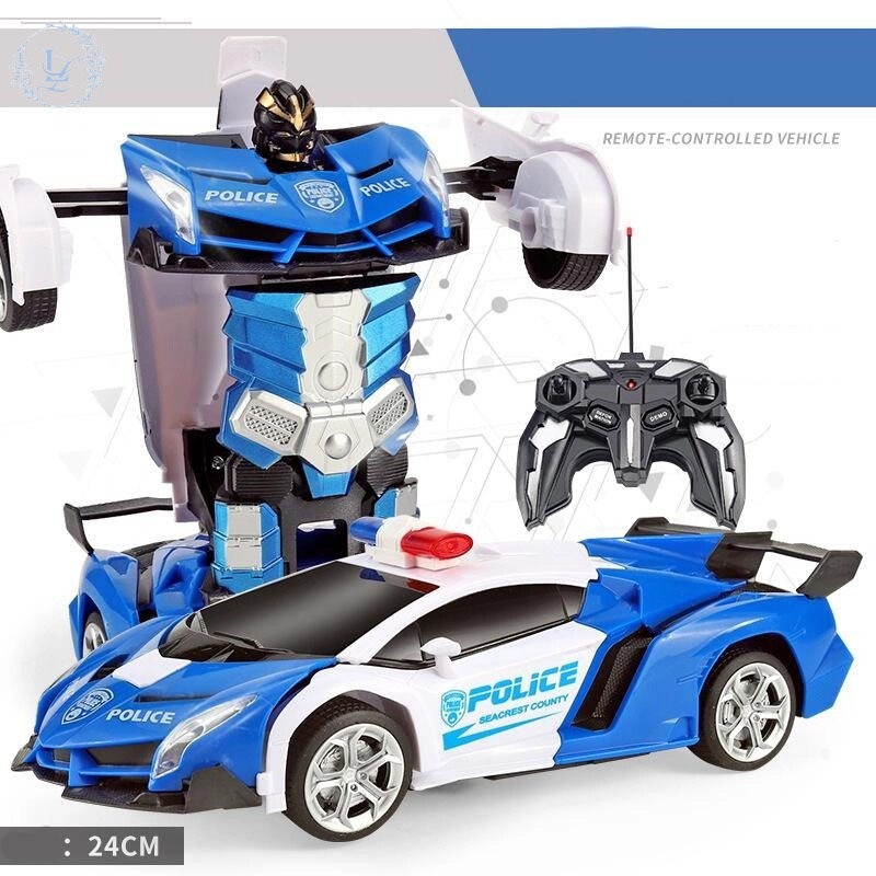 2.4G remote control transformer car Electric remote control car toy car ...