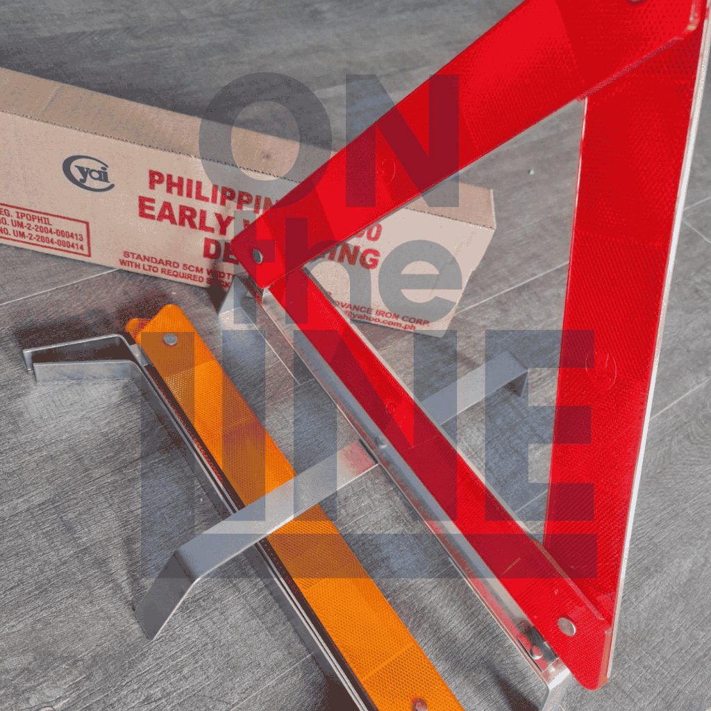 Early Warning Device Heavy Duty PHILIPPINES 2000 WITH LTO STICKER (2PCS ...