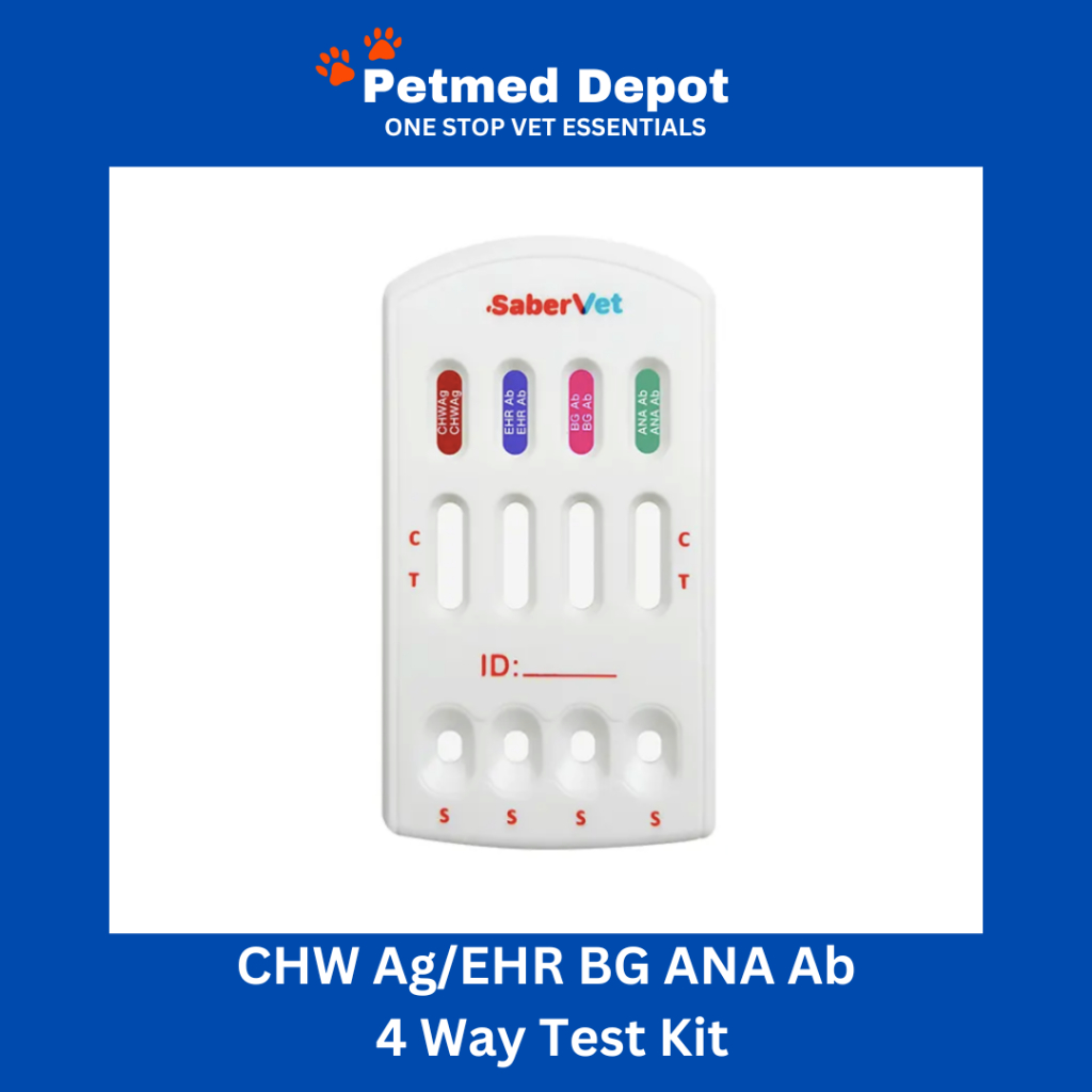 4 Way Canine SaberVet Test Kit CHW Ag/EHR BG ANA Ab | Shopee Philippines