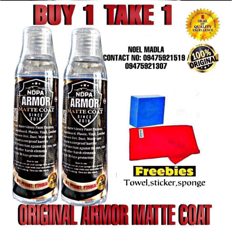 armor wax buy 1 take 1 for matte & glossy wax finish | Shopee Philippines