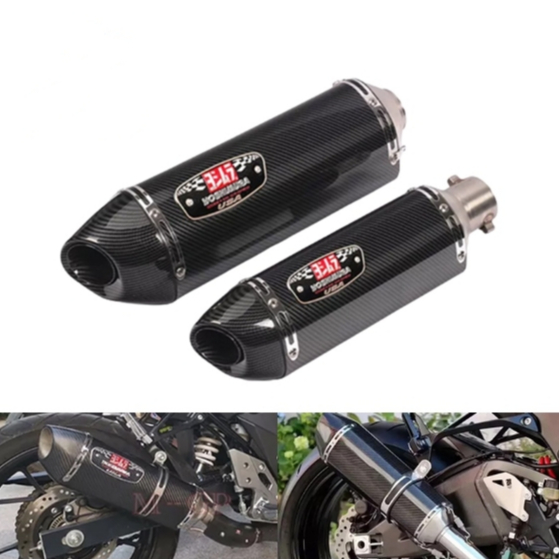 Universal 3851mm Inlet Moto Exhaust Pipe Ekzos Muffler Canister Pipe