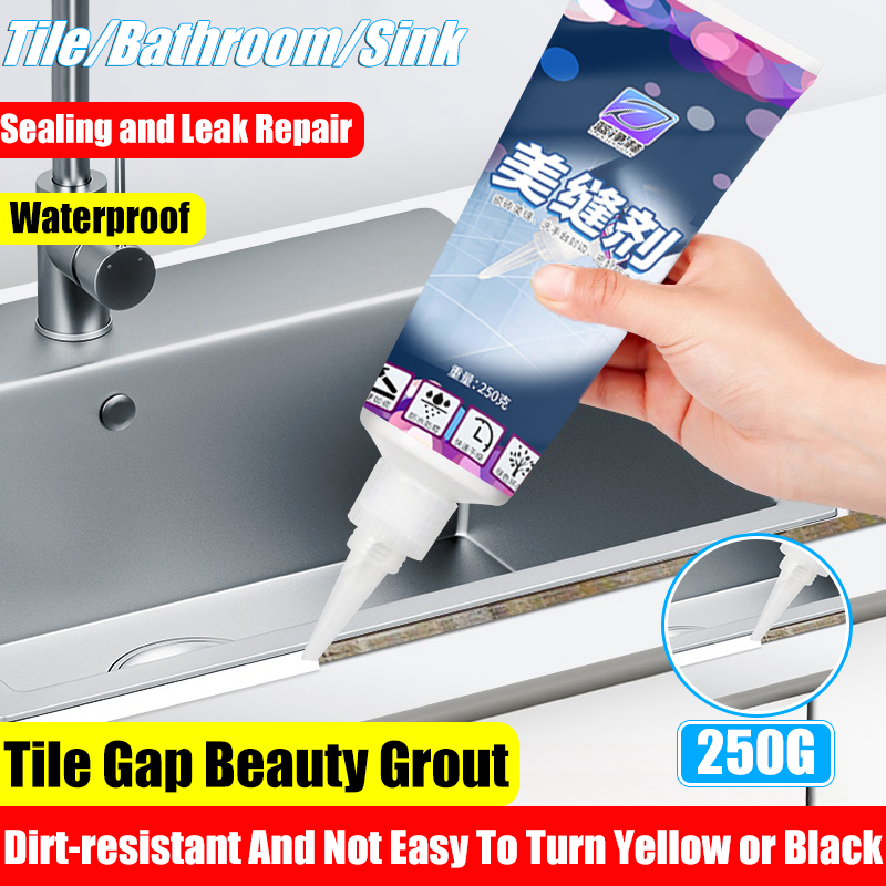 250G Tile Reform Mold Repair Glue Caulk Waterproof Edge Sealing Glue ...