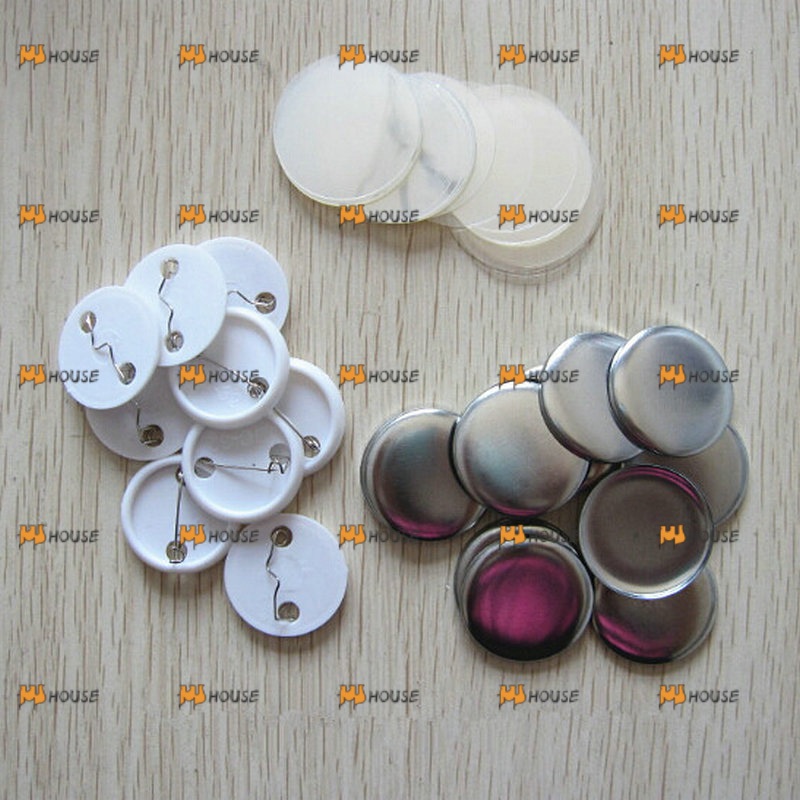 100pcs Badge material Badge consumables metal tinplate badge Button Pin ...