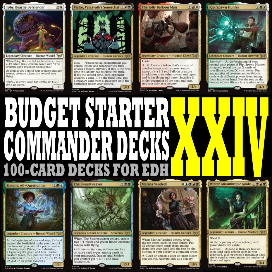 MTG - Budget Starter Commander Decks 100-Card Batch 24 - NM - DSK ...