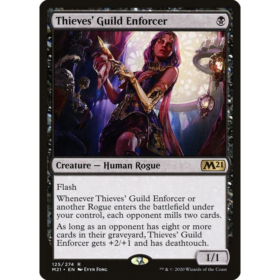Magic the Gathering - Thieves' Guild Enforcer - MTG Black - M21 - NM ...