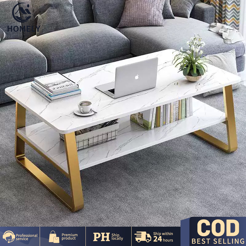 COD 2 layers Coffee Table Sofa Table Veneer Table Simple Modern Tea ...