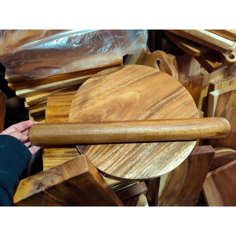 Rolling Pin Wooden Dowel Kneading Pastry Pin Baking Tools 18