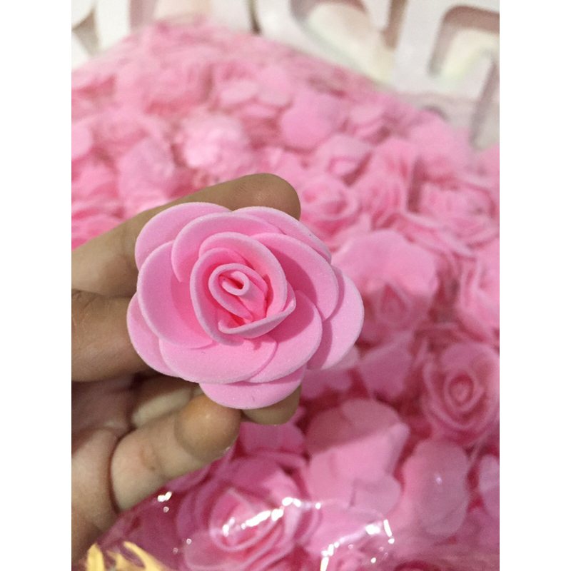 Super light weight Rose made of foam (50pcs/pack) | Shopee Philippines