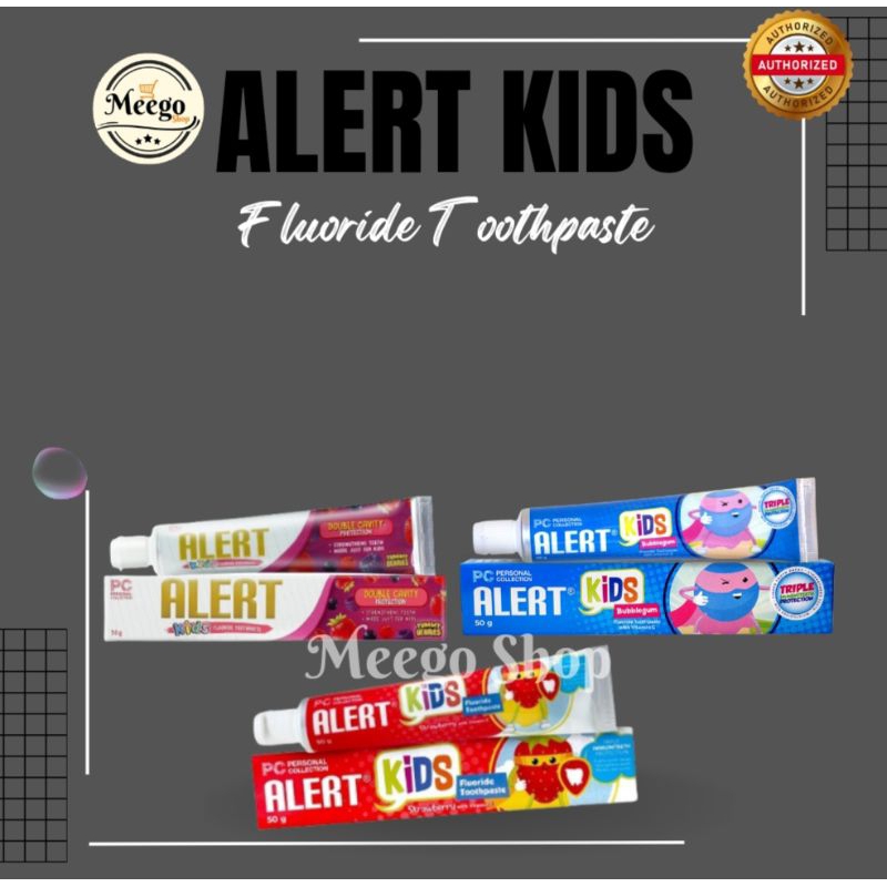 ALERT KIDS FLUORIDE TOOTHPASTE 50G | Shopee Philippines