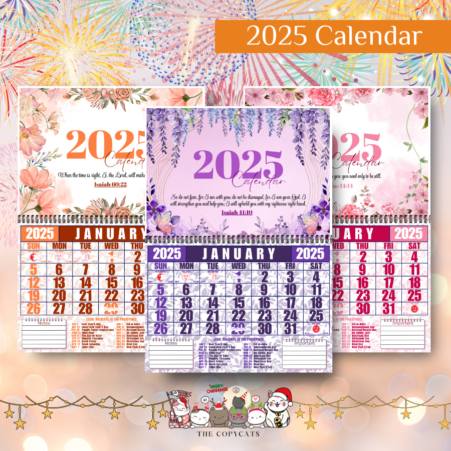 2025 CALENDAR WITH BIBLE VERSE AESTHETIC FLORAL 2025 CALENDAR ...