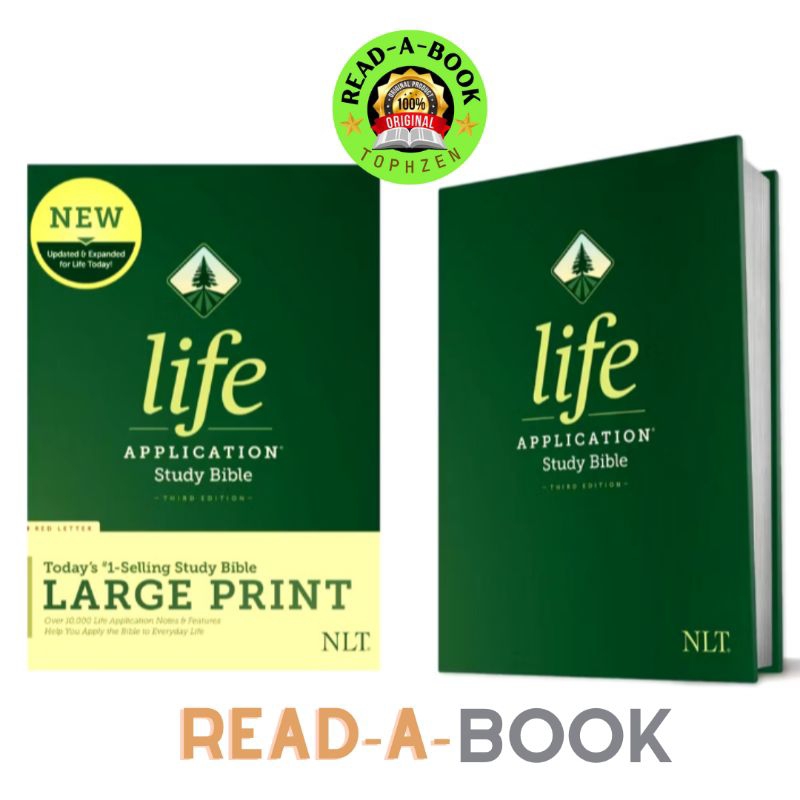 NLT Life Application Study Bible, Third Edition, Large Print (Hardcover ...