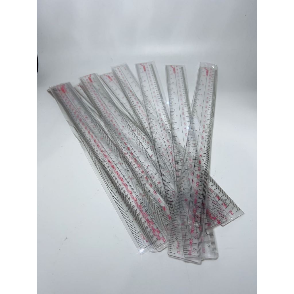 White Ruler Plastic transparent 12inches/30cm | Shopee Philippines