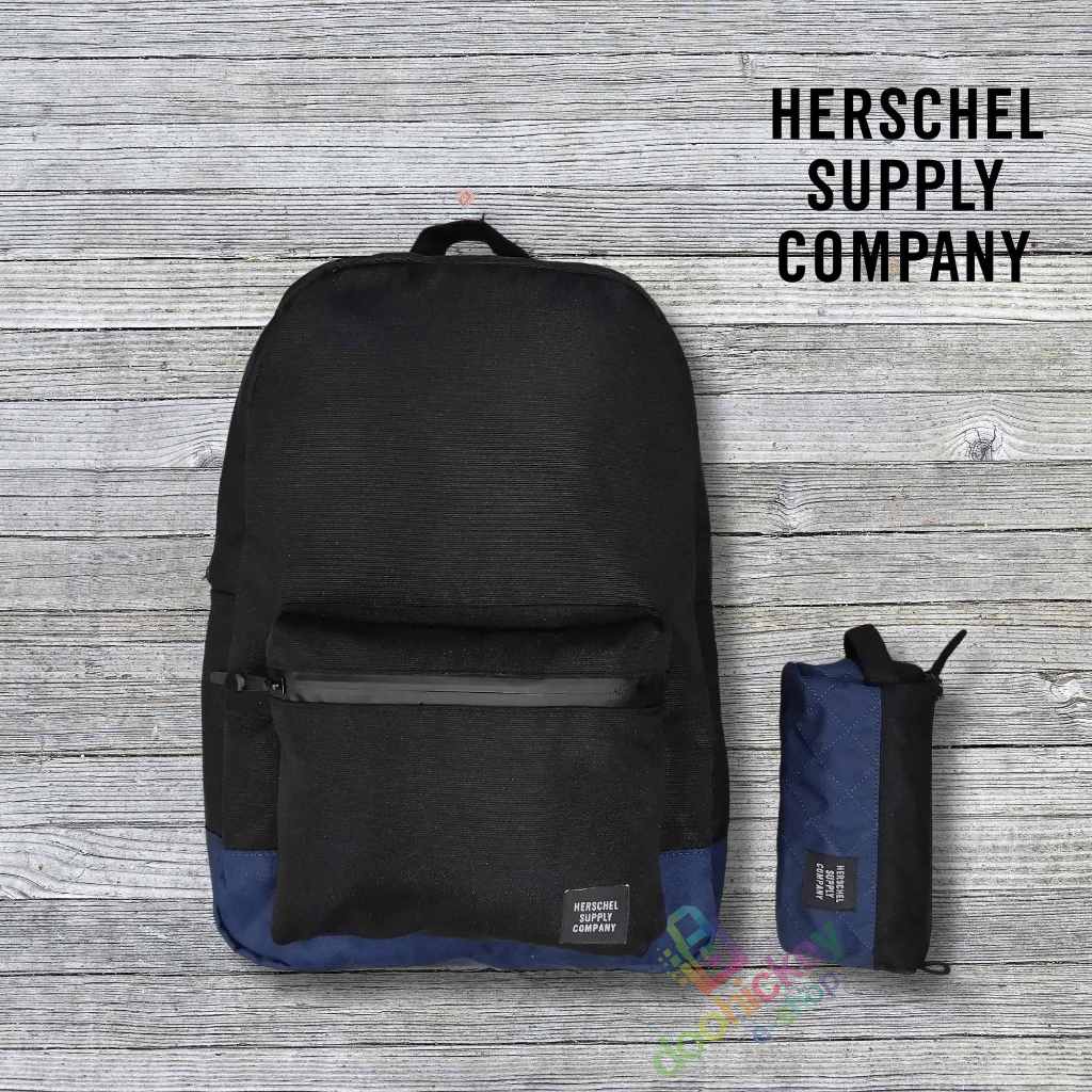 Original Herschel Settlement 23 Liters Classic Label Herschel Bag Laptop Bag FREE Pouch