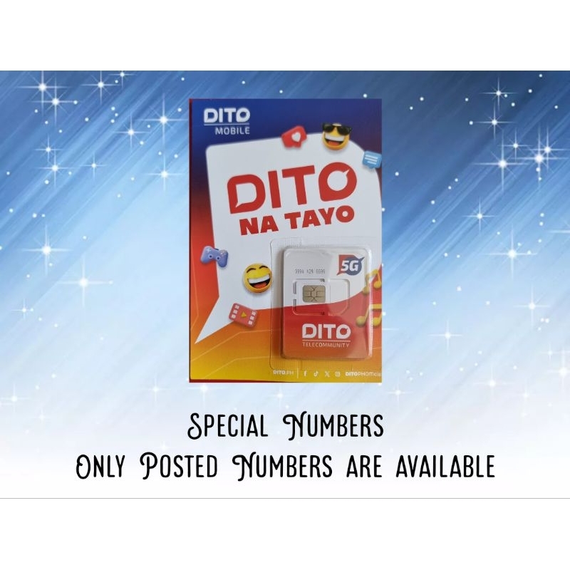 Dito sim Special numbers - Easy to remember pattern | Shopee Philippines