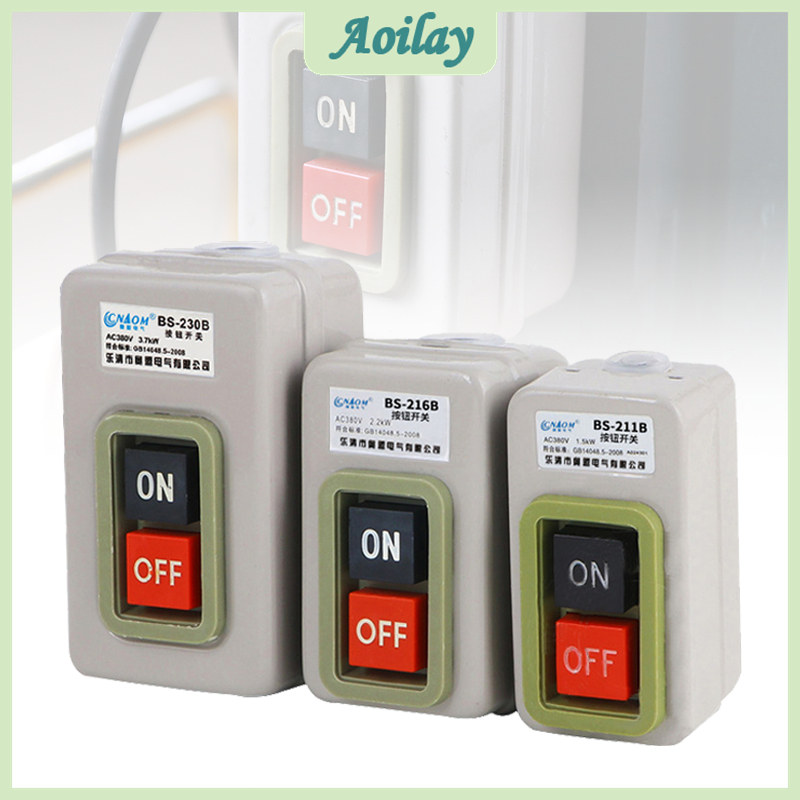 Power Push Button Switch On/Off Metal Shell High Current Electrical ...