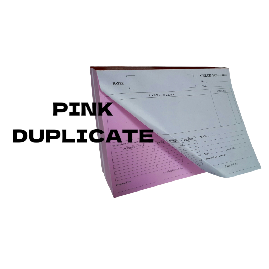 Check Voucher 2 Ply Ordinary Pink Duplicate | Shopee Philippines