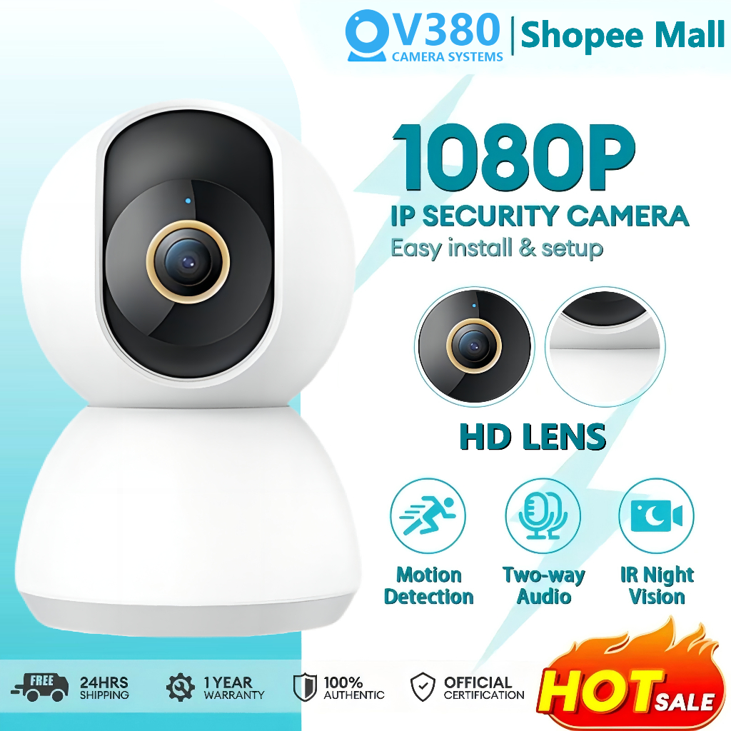 BUY 1 TAKE 1 V380 Pro CCTV Camera No Wifi Needed 1080P HD 360 PTZ Home ...
