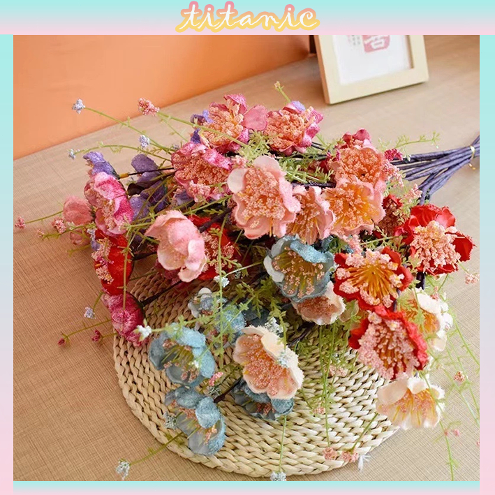 Rhododendron artificial flower butterfly fake flower home decoration ...
