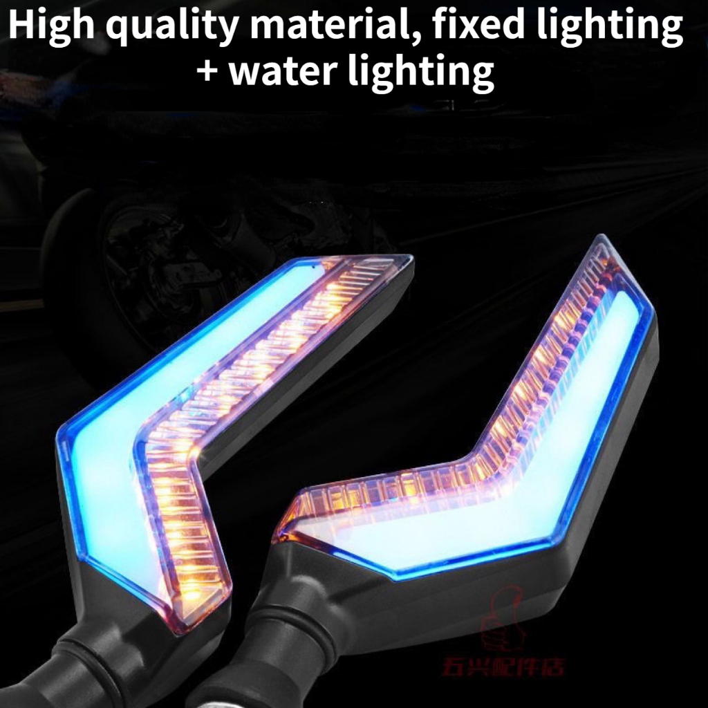 2PCS Motorcycle LED Turn Signal Lamp Sequential Flowing Flash Indicator ...