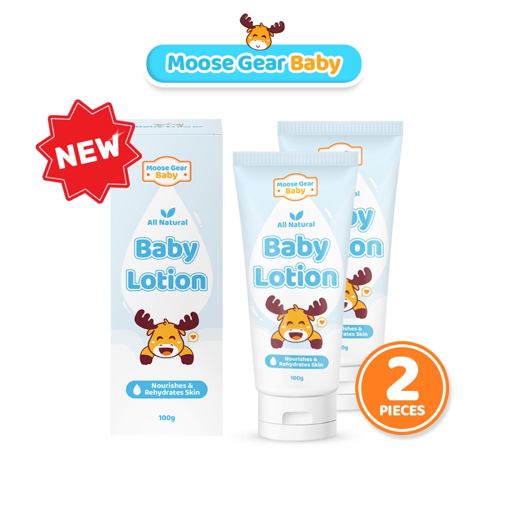 Moose Gear Baby Lotion 2PCS 100g Hypoallergenic Extra Gentle Formula ...