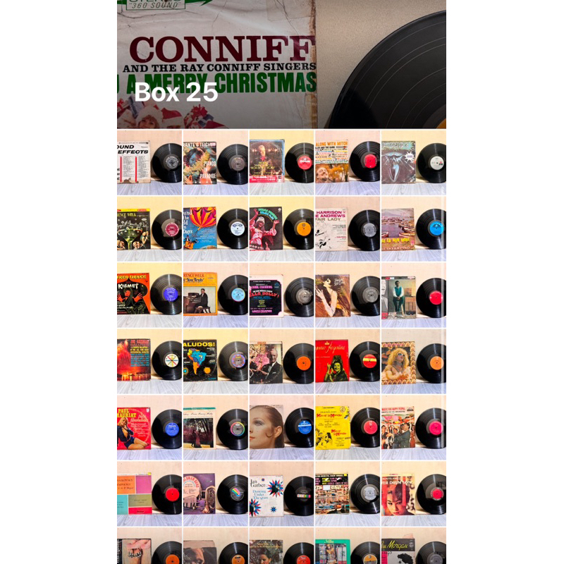 Vintage LP Vinyl Records Box 25 Various Artists | Shopee Philippines