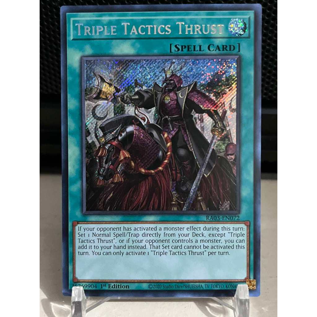Yu-gi-oh! Triple Tactics Thrust. Ra03-en072. Ultimate Rare Triple Tactics Trust Inglés