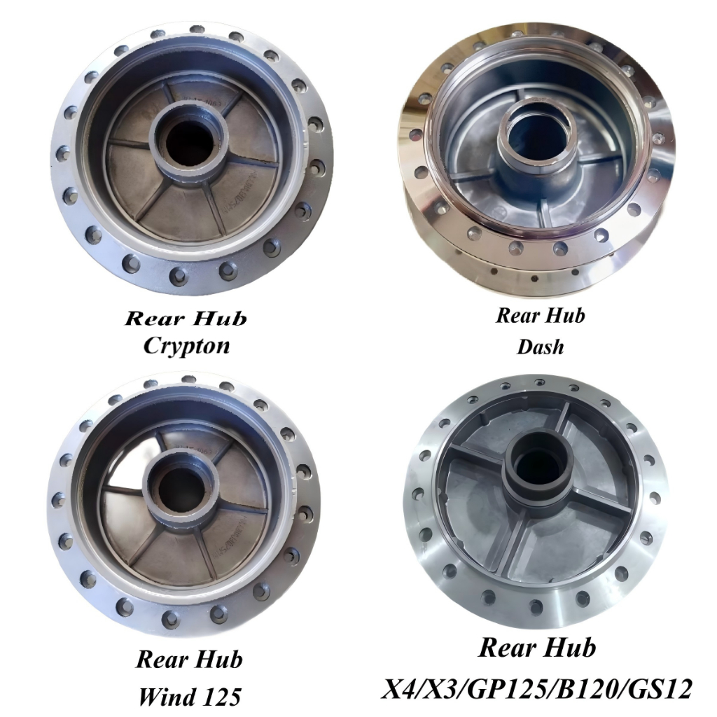 Motorcycle Rear Hub For Dash/Wind125/Crypton/X4/X3/GP125/B120/GS125 ...