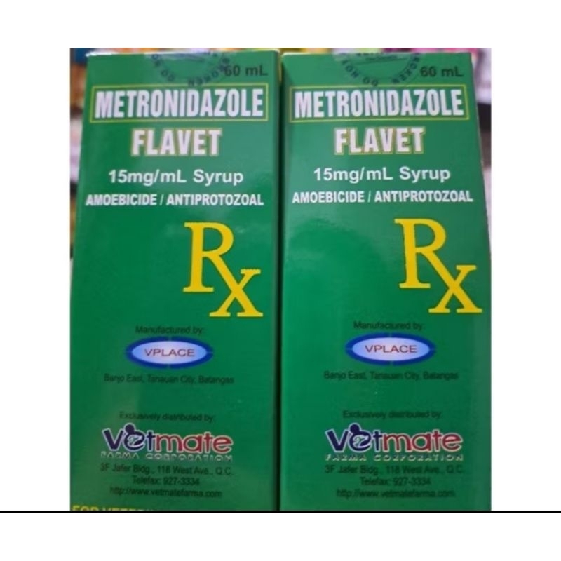 Flavet 60mL (Metronidazole) 15mg/mL | Shopee Philippines